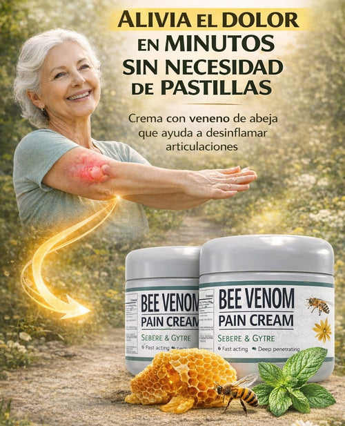 Alivio el dolor articular en minutos con extracto de veneno de abejas